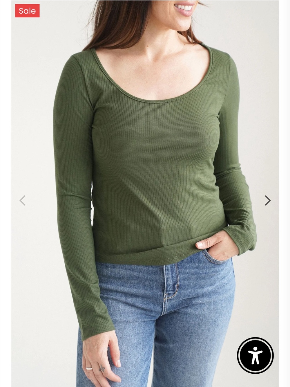 CJ's Favorite Ribbed Long Sleeve - Olive